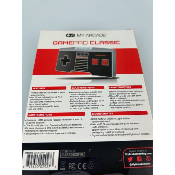 MyArcade Gamepad Classic Wireless Controller NES Classic Wii Wii U Compatible - Picture 9 of 10